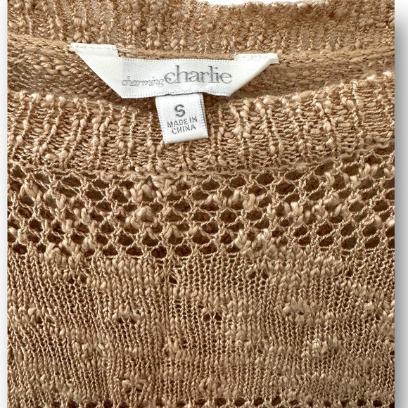 Charming Charlie Apricot Sweater Beautiful! Women’s Small - Picture 4 of 10